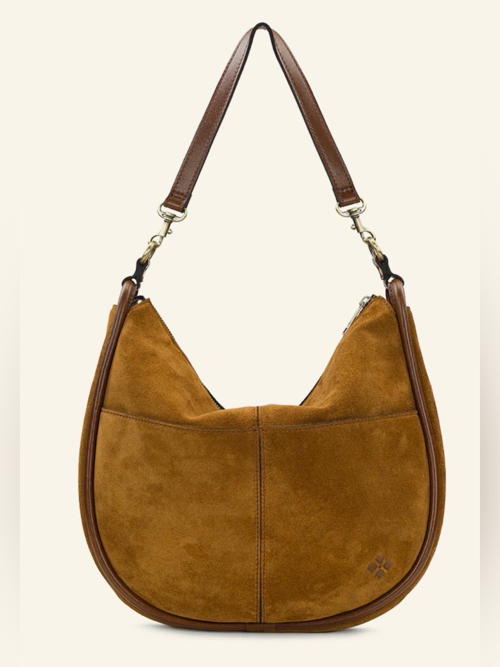 Patricia Nash Suede Leather Chiavari Cognac Tassel Bag see description - Picture 5 of 14